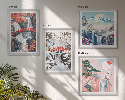 Galería de pared Paisajes de montaña y cascadas