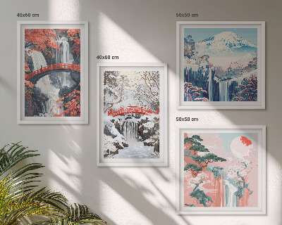 Galería de pared Paisajes de montaña y cascadas