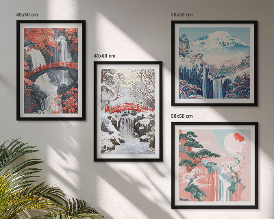 Galería de pared Paisajes de montaña y cascadas
