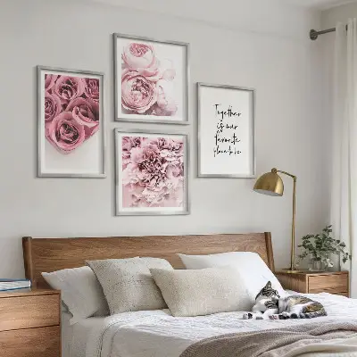 Ramo de rosas a domicilio con inscripción personalizada para galería de pared
