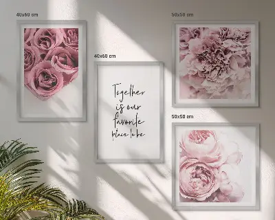 Ramo de rosas a domicilio con inscripción personalizada para galería de pared