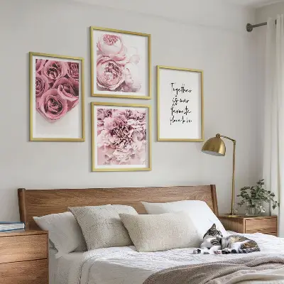Ramo de rosas a domicilio con inscripción personalizada para galería de pared