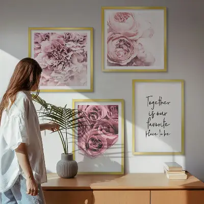 Ramo de rosas a domicilio con inscripción personalizada para galería de pared
