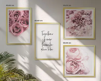 Ramo de rosas a domicilio con inscripción personalizada para galería de pared