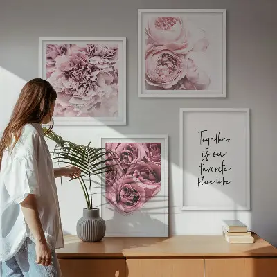 Ramo de rosas a domicilio con inscripción personalizada para galería de pared