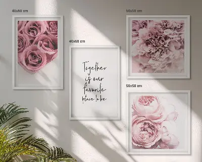 Ramo de rosas a domicilio con inscripción personalizada para galería de pared