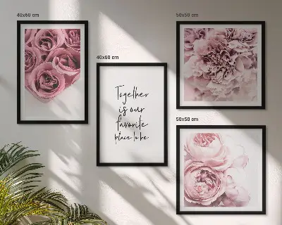 Ramo de rosas a domicilio con inscripción personalizada para galería de pared