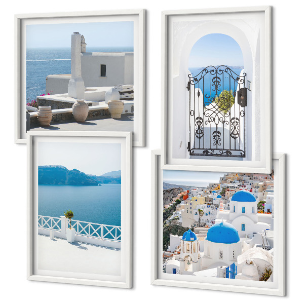 Galería de pared Edificios del Mar Blanco en Grecia