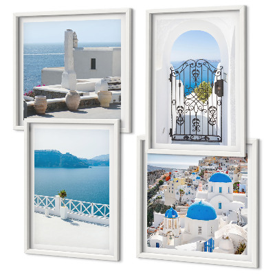 Galería de pared Edificios del Mar Blanco en Grecia