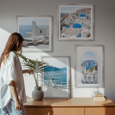Galería de pared Edificios del Mar Blanco en Grecia