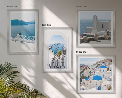 Galería de pared Edificios del Mar Blanco en Grecia