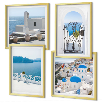 Galería de pared Edificios del Mar Blanco en Grecia