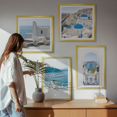 Galería de pared Edificios del Mar Blanco en Grecia