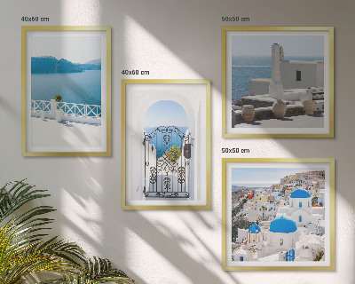 Galería de pared Edificios del Mar Blanco en Grecia