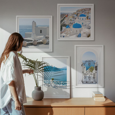 Galería de pared Edificios del Mar Blanco en Grecia