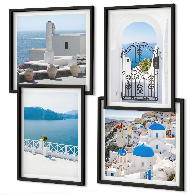Galería de pared Edificios del Mar Blanco en Grecia