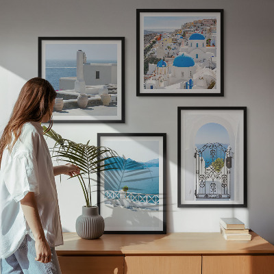 Galería de pared Edificios del Mar Blanco en Grecia