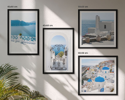 Galería de pared Edificios del Mar Blanco en Grecia