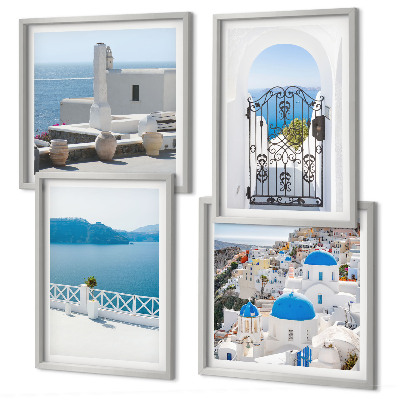 Galería de pared Edificios del Mar Blanco en Grecia