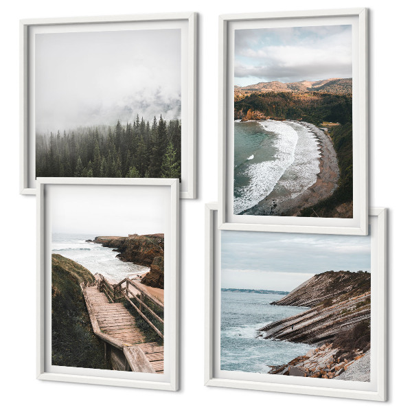 Galería de pared Vistas de acantilados, paisajes de playa
