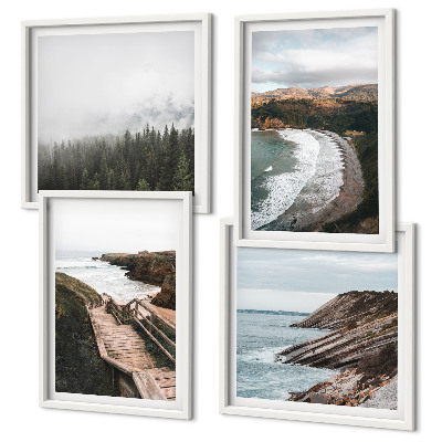 Galería de pared Vistas de acantilados, paisajes de playa