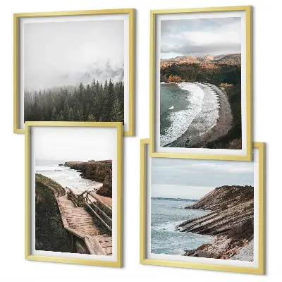 Galería de pared con vistas de acantilados y paisajes de playa