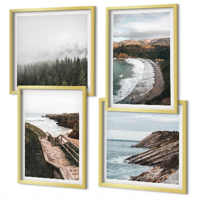 Galería de pared Vistas de acantilados, paisajes de playa