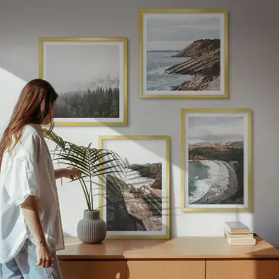 Galería de pared con vistas de acantilados y paisajes de playa