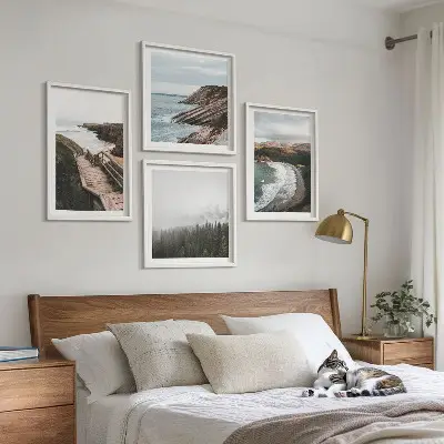 Galería de pared con vistas de acantilados y paisajes de playa