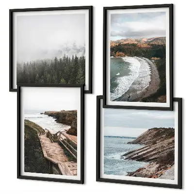 Galería de pared con vistas de acantilados y paisajes de playa