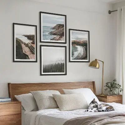 Galería de pared con vistas de acantilados y paisajes de playa
