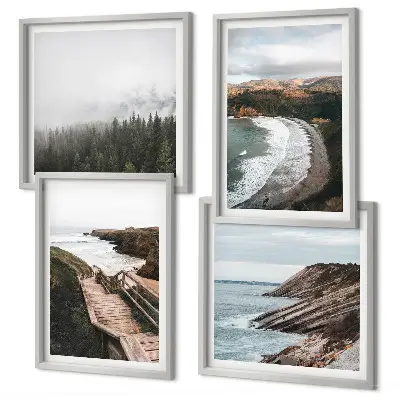 Galería de pared con vistas de acantilados y paisajes de playa