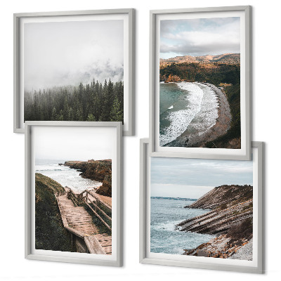 Galería de pared Vistas de acantilados, paisajes de playa