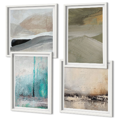 Set de cuadros modernos para salón decoraciones abstractas pintadas