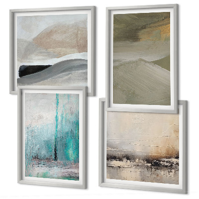 Set de cuadros modernos para salón decoraciones abstractas pintadas