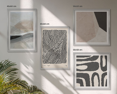 Set de cuadros modernos para salón Patrones de decoración boho abstractos