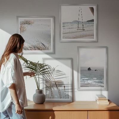 Galería de pared Vegetación junto al agua en verano.