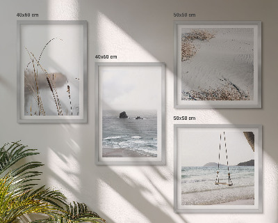 Galería de pared Vegetación junto al agua en verano.