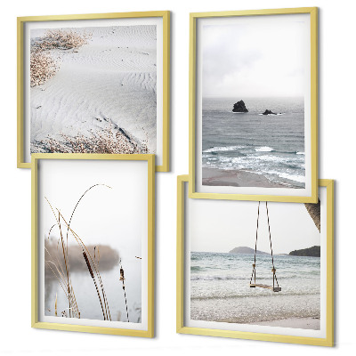 Galería de pared Vegetación junto al agua en verano.