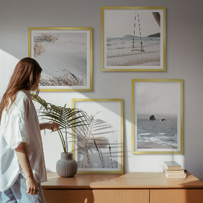 Galería de pared Vegetación junto al agua en verano.