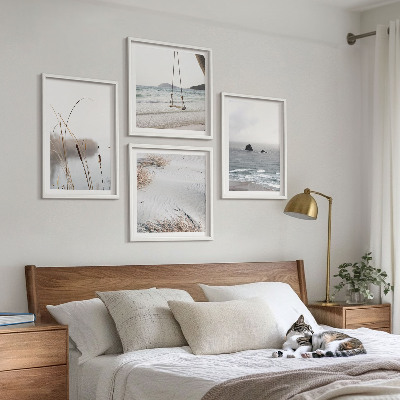 Galería de pared Vegetación junto al agua en verano.