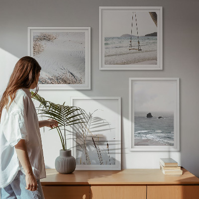 Galería de pared Vegetación junto al agua en verano.