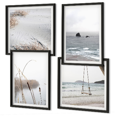 Galería de pared Vegetación junto al agua en verano.