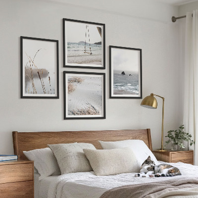 Galería de pared Vegetación junto al agua en verano.