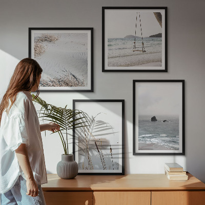 Galería de pared Vegetación junto al agua en verano.