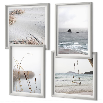 Galería de pared Vegetación junto al agua en verano.