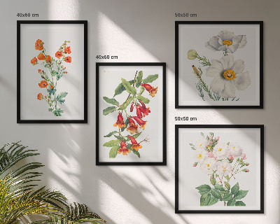 Set de cuadros modernos para salón Pintura floral retro