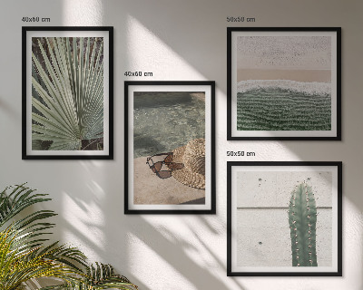 Set de cuadros modernos para salón Accesorios para plantas tropicales