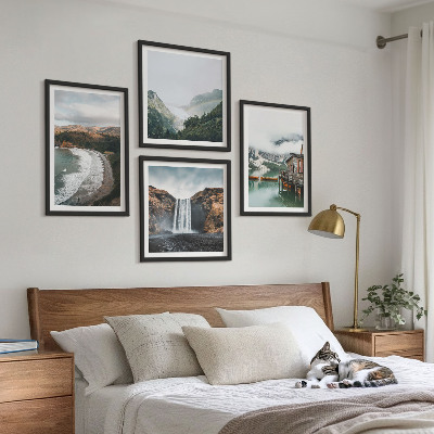 Galería de pared Playas de montaña nubes agua