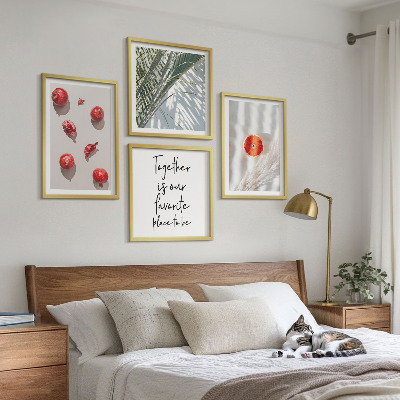 Galería de pared Inscripción navideña sobre la fruta de palma